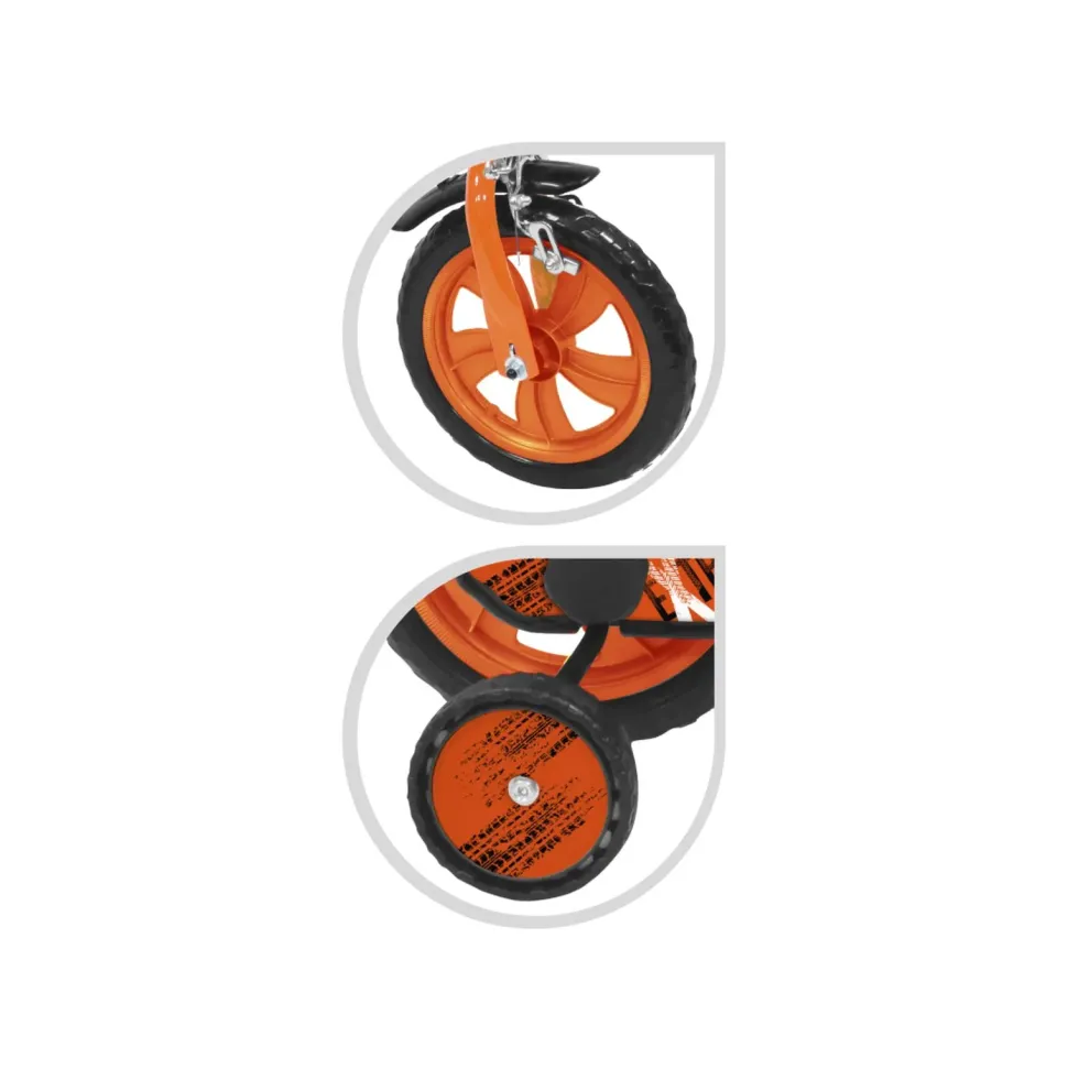 Bicicletta 12 Arancione Freno Caliper Frontale Borraccia E Mascherina Frontale Incluse Adatta Per Bambini Dai 3-5 Anni