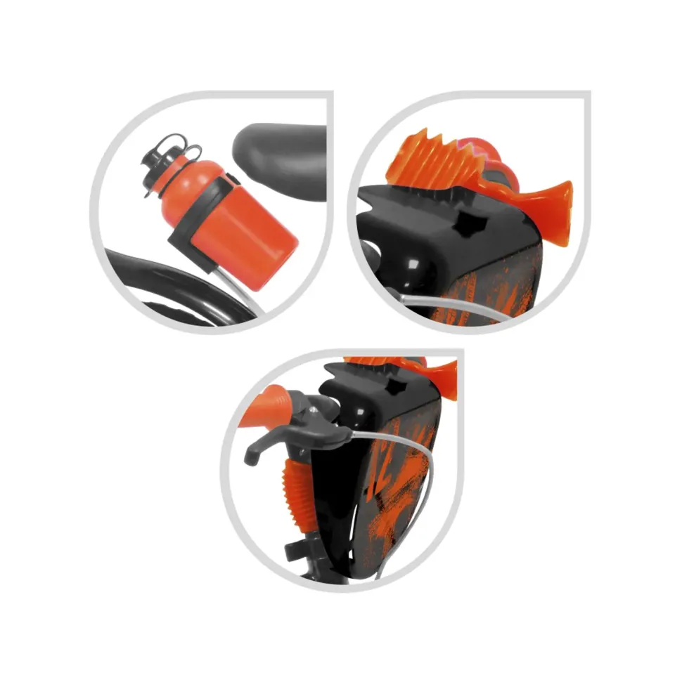 Bicicletta 12 Arancione Freno Caliper Frontale Borraccia E Mascherina Frontale Incluse Adatta Per Bambini Dai 3-5 Anni