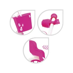 Bicicletta 12 Rosa. Freno Caliper Frontale Porta Bambola E Cestello Inclusi Adatta Per Bambini Dai 3-5 Anni