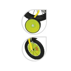 Bicicletta 14 Verde Bauletto, Cestello E Disco Colorato Nella Ruota Anteriore Inclusi Adatta Per Bambini Dai 5-7 Anni