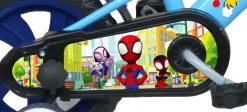 Bicicletta Da 12 Pollici Di Spidey Con Stabilizzatori Laterali E Scudo Personalizzato Telaio In Metallo- Cerchi In Plastica Freno Caliper, Ruota Fissa
