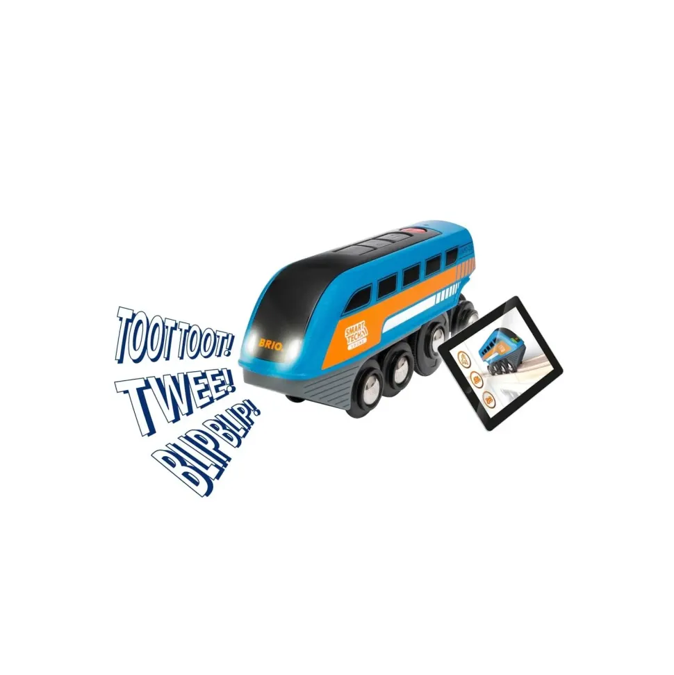 Brio Set Ferrovia Circolare Con Binari Con Tunnel Azione Smart Tech Sound, Set Da 14 Pezzi, Eta Consigliata +3