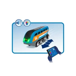 Brio Set Ferrovia Circolare Con Binari Con Tunnel Azione Smart Tech Sound, Set Da 14 Pezzi, Eta Consigliata +3