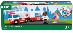 Brio World Ambulanza Di Soccorso 36035 | Accessori Per Set Di Trenini Per Bambini Dai 3 Anni In Su