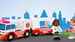 Brio World Ambulanza Di Soccorso 36035 | Accessori Per Set Di Trenini Per Bambini Dai 3 Anni In Su