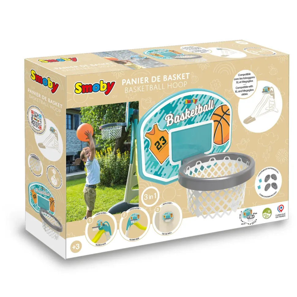 Canestro 3 In 1 Compatibile Con Gli Scivoli Di Smoby