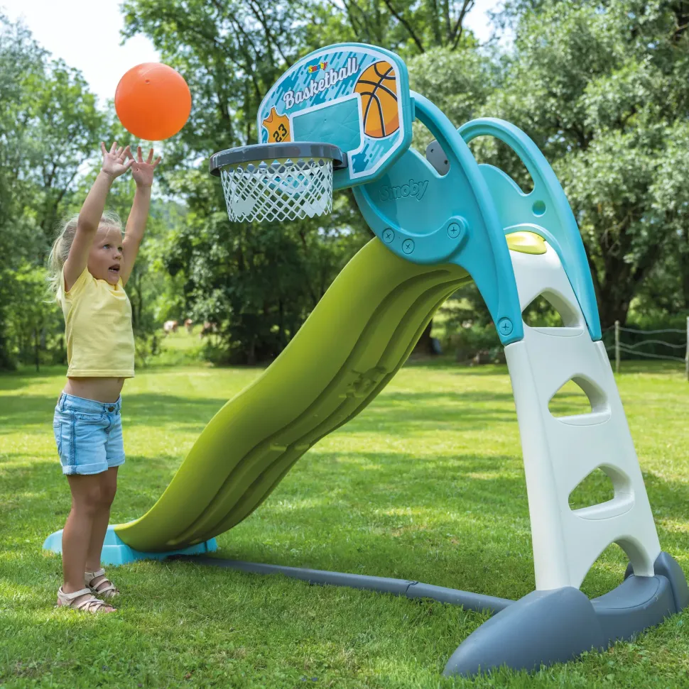 Canestro 3 In 1 Compatibile Con Gli Scivoli Di Smoby