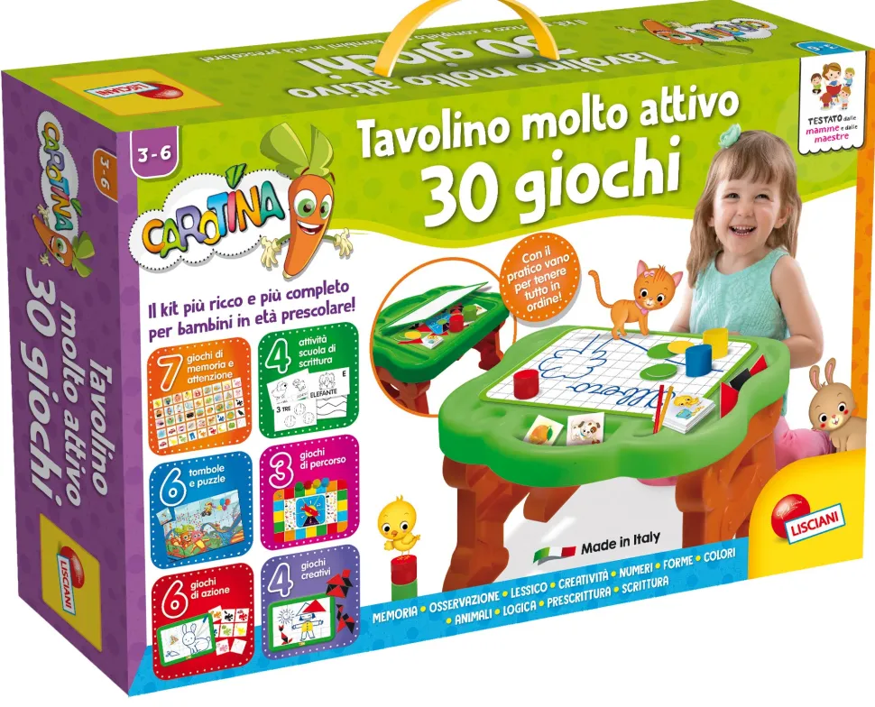 Carotina Tavolino Molto Attivo 30 Giochi