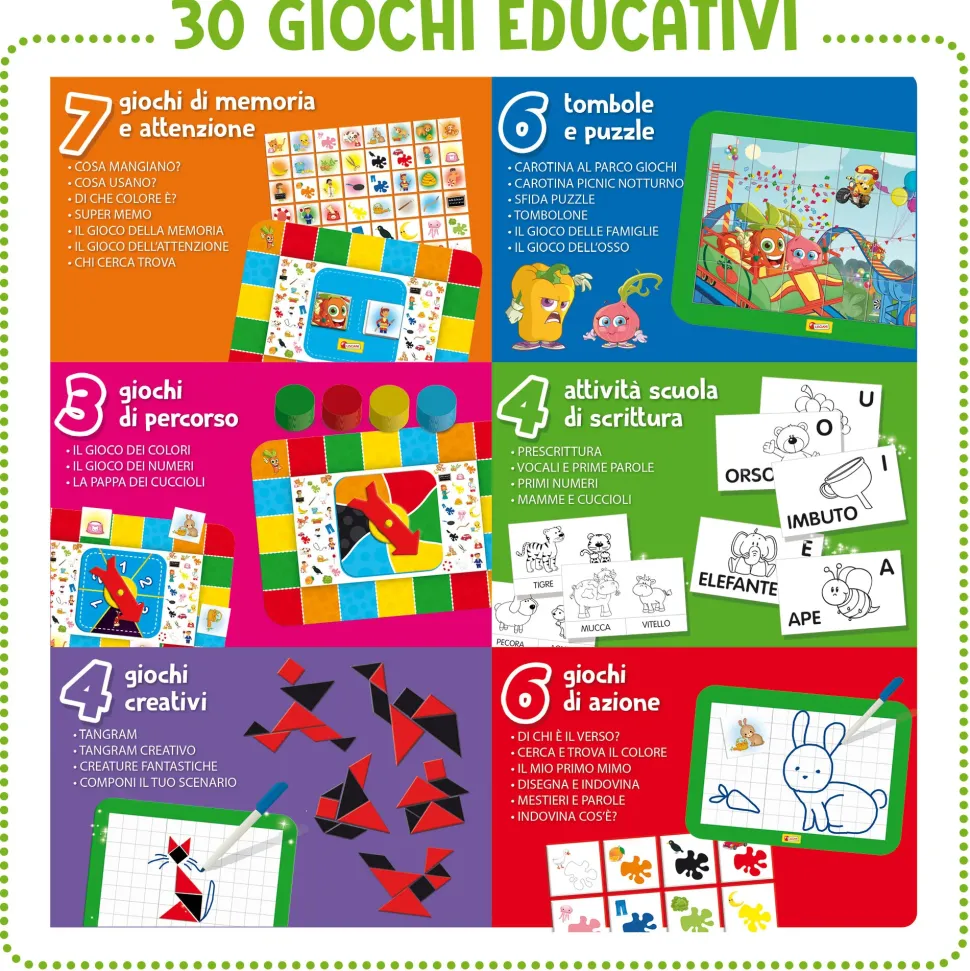 Carotina Tavolino Molto Attivo 30 Giochi