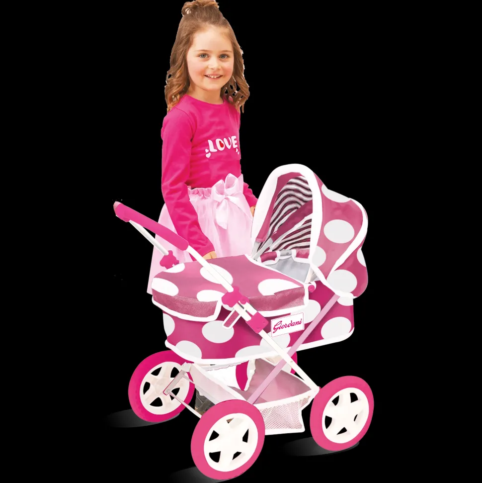 Carrozzina Giordani Rosa Con Bambola