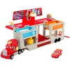 Cars Mack Officina Cambia Colore, Playset Con Truck E Saetta Mcqueen Trasformabili