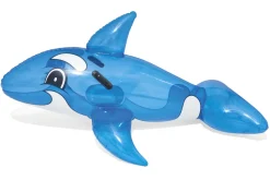 Cavalcabile Balena Trasparente Grande, Cm. 157 94 Con Maniglie