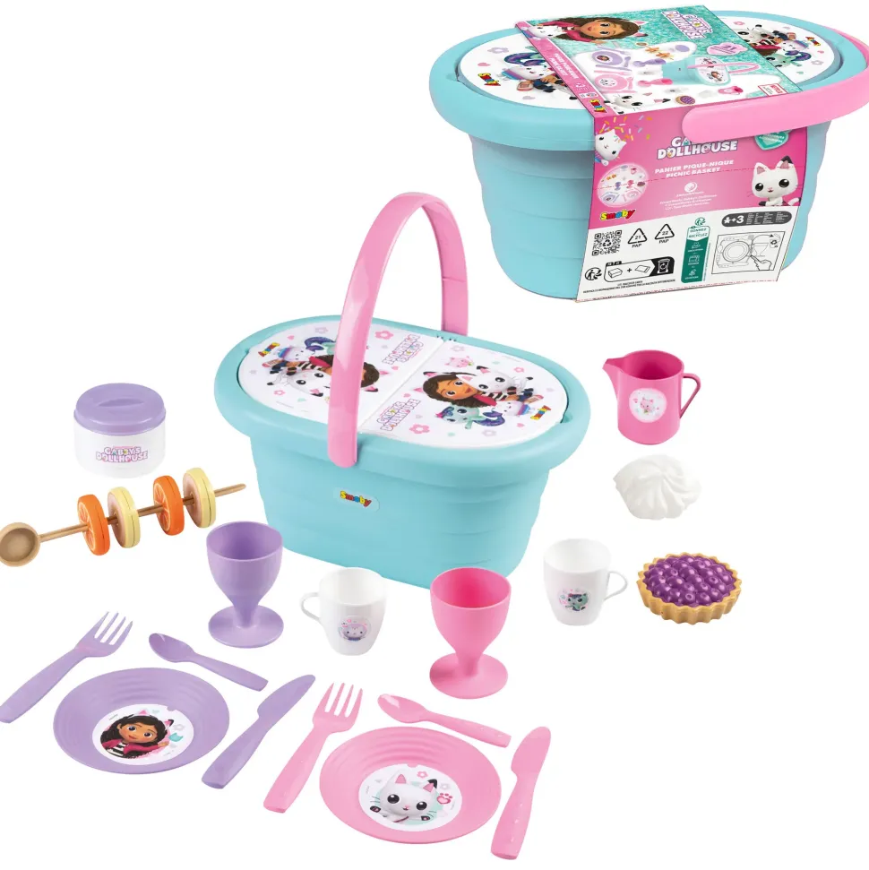 Cestino Da Picnic Di Gabby Dollhouse Con 21 Accessori