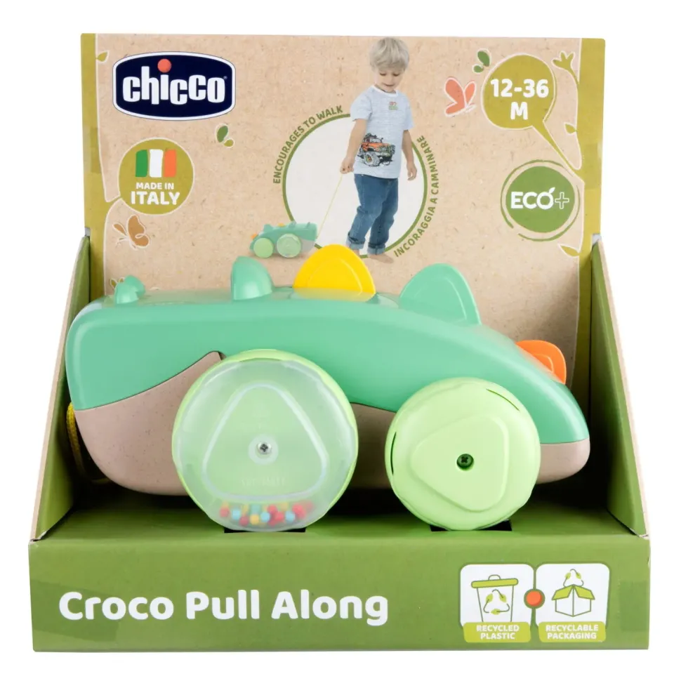 Chicco Drillo, Il Coccodrillo Trainabile, Eco+, 6-36M