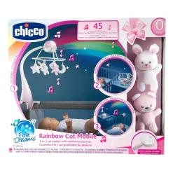 Chicco Giostrina Musicale Arcobaleno Rosa, 0M+