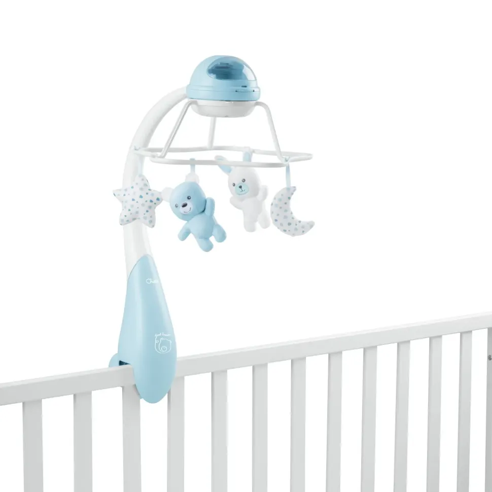 Chicco Giostrina Musicale Arcobaleno Azzurra, 0M+