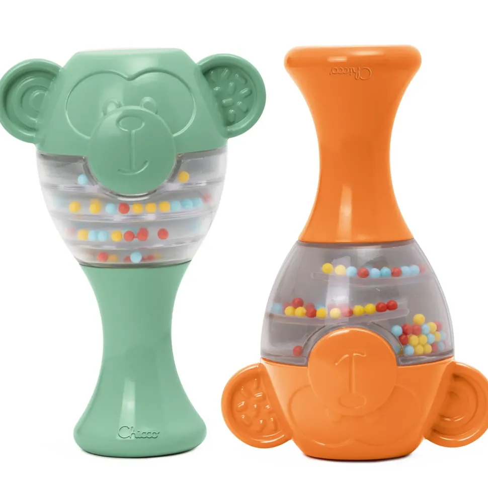 Chicco Primi Giochi Maracas Linea Eco+, 6-36 Mesi