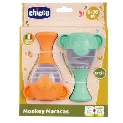 Chicco Primi Giochi Maracas Linea Eco+, 6-36 Mesi