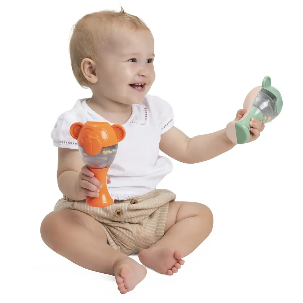 Chicco Primi Giochi Maracas Linea Eco+, 6-36 Mesi