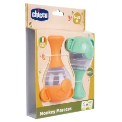 Chicco Primi Giochi Maracas Linea Eco+, 6-36 Mesi