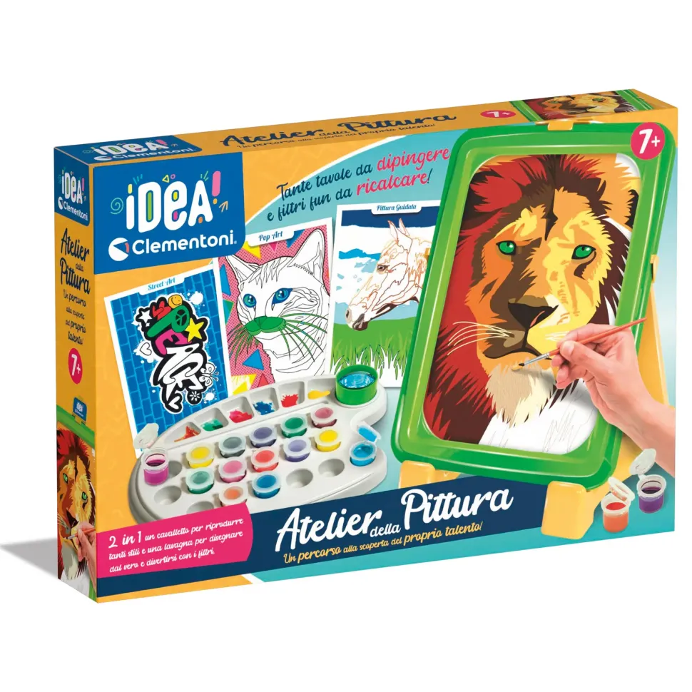 Clementoni 18677 Idea Atelier Della Pittura, Set Pittura Per Bambini