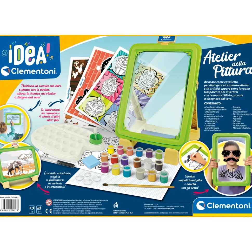 Clementoni 18677 Idea Atelier Della Pittura, Set Pittura Per Bambini