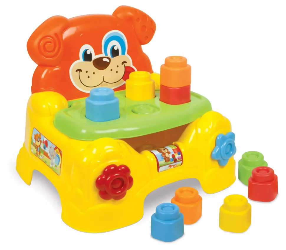 Clementoni 17080 Poltroncina Portamattoncini Cagnolino