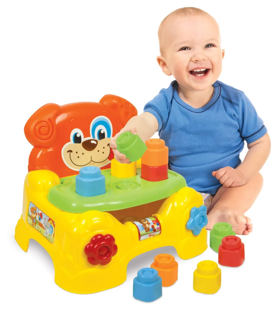 Clementoni 17080 Poltroncina Portamattoncini Cagnolino