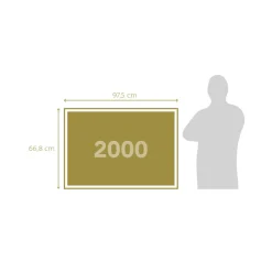 Clementoni 32557 Puzzle 2000 Hqc Ancient Map 97 X 67 Cm