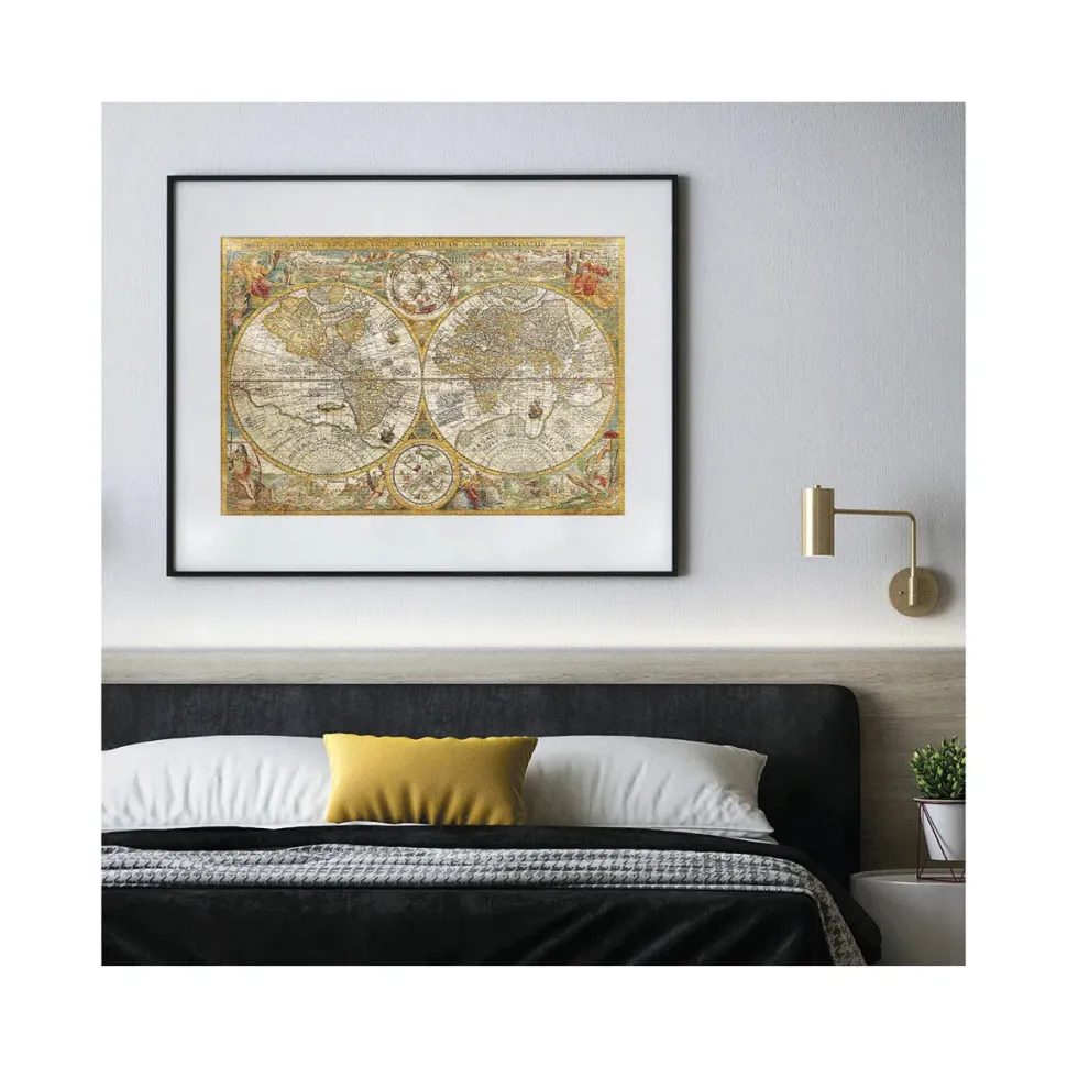 Clementoni 32557 Puzzle 2000 Hqc Ancient Map 97 X 67 Cm