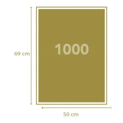 Clementoni 39168 Puzzle 1000 Hqc Running Horses 70 X 50 Cm