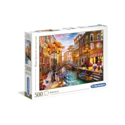 Clementoni 35063 Puzzle 500 Hqc Sunset Over Venice 49 X 36 Cm