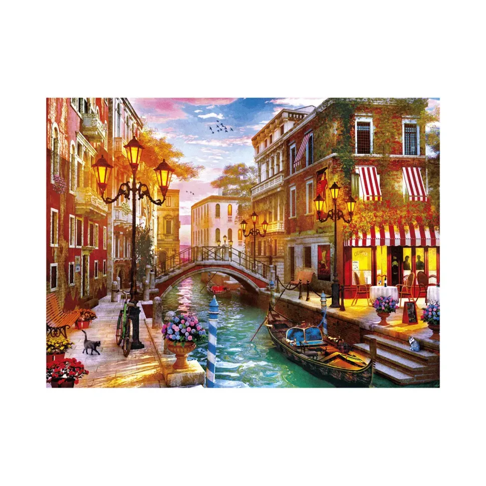 Clementoni 35063 Puzzle 500 Hqc Sunset Over Venice 49 X 36 Cm