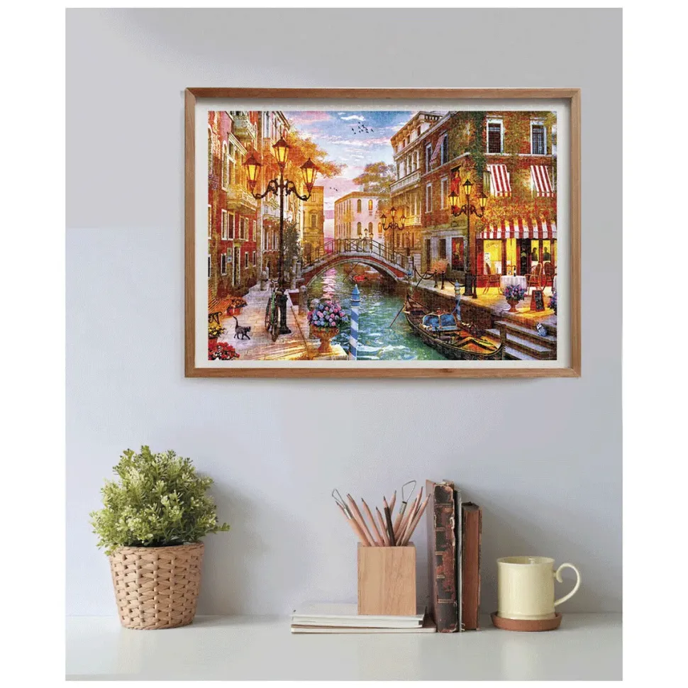 Clementoni 35063 Puzzle 500 Hqc Sunset Over Venice 49 X 36 Cm