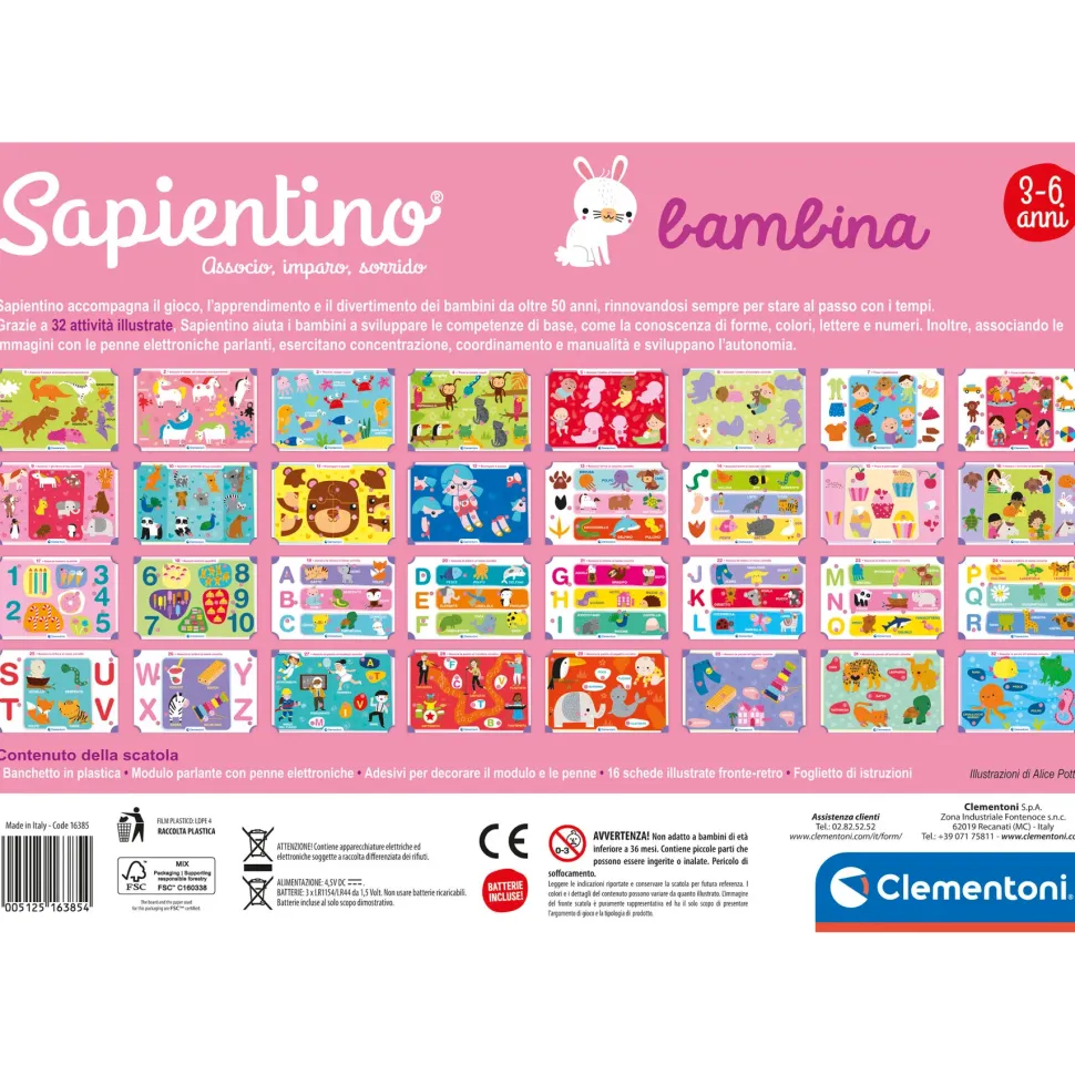 Clementoni 16385 Sapientino Bambina, Gioco Educativo