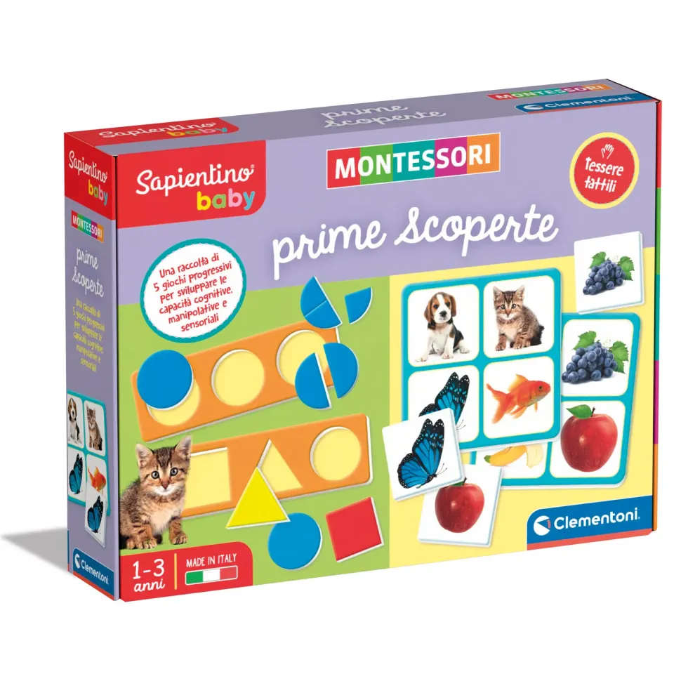Clementoni 16421 Sapientino Baby Montessori Prime Scoperte