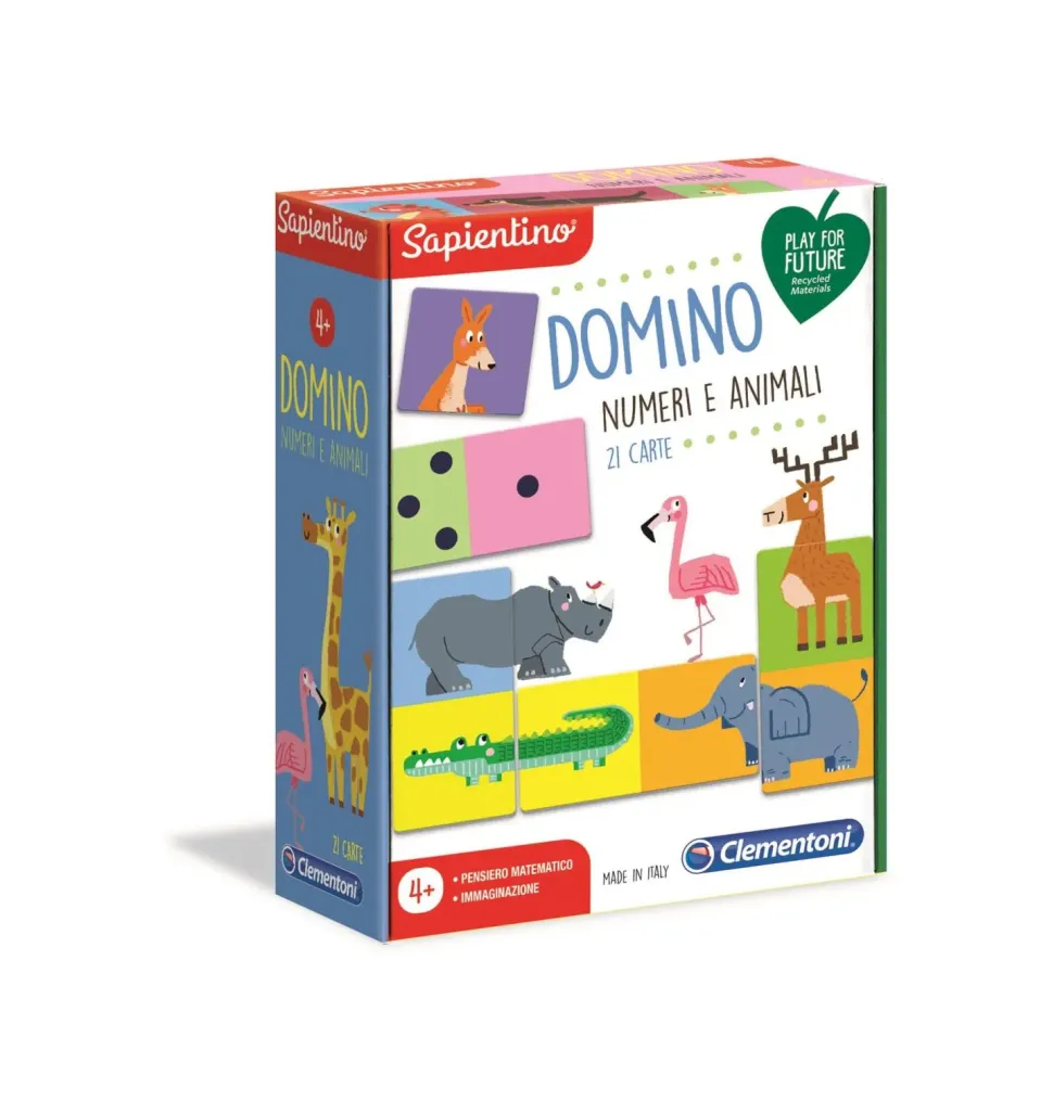 Clementoni 16121 Sapientino Domino Numeri E Animali