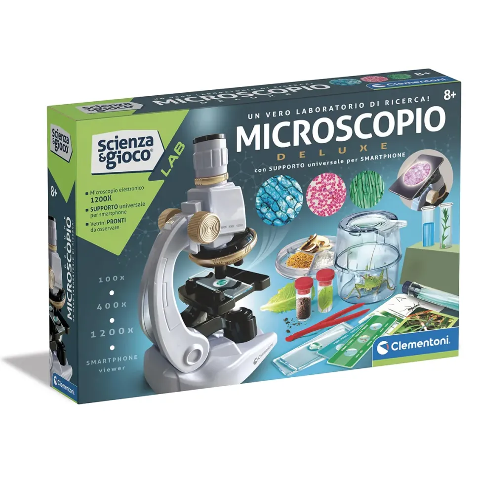 Clementoni 19310 Scienza E Gioco Lab Microscopio Deluxe