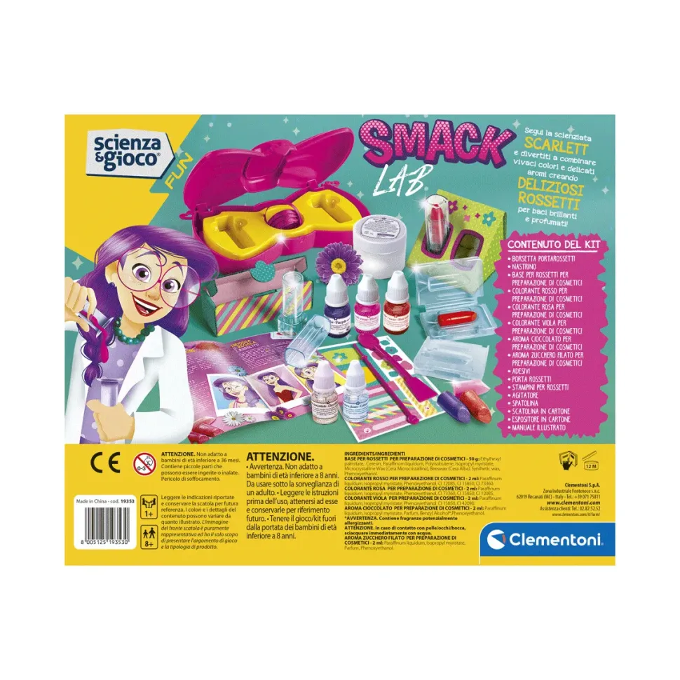 Clementoni 19353 Smack Lab Ricco Kit Scientifico E Creativo