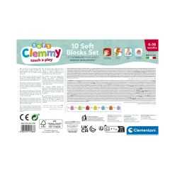 Clementoni 17988 Soft Clemmy Confezione 10 Mattoncini