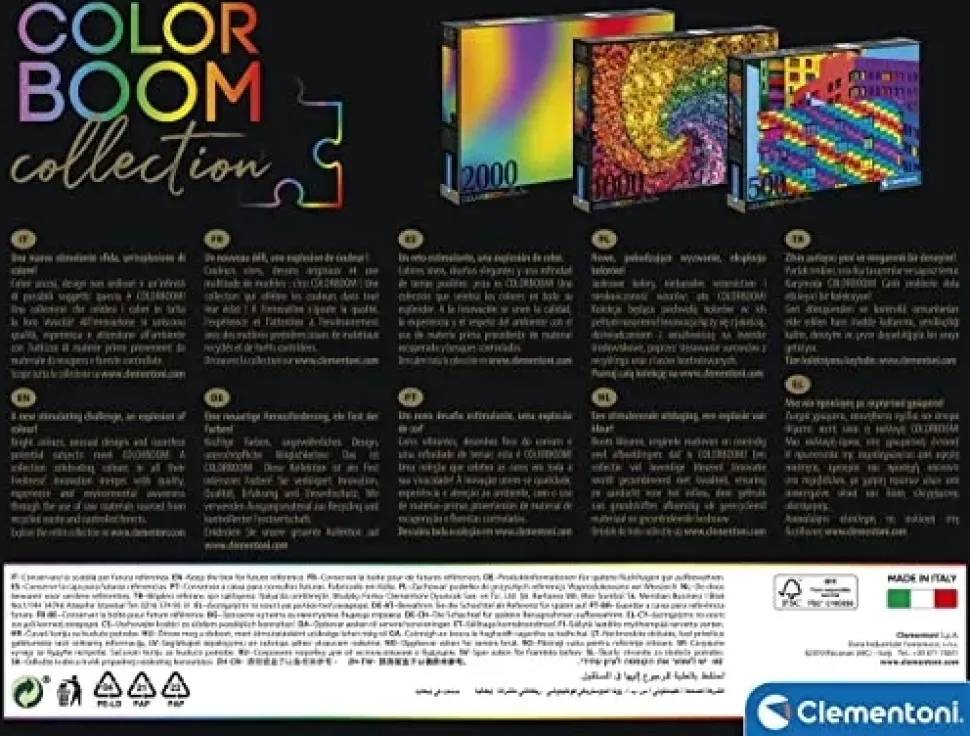 Clementoni Colorboom Collection Marbles 1000 Pezzi