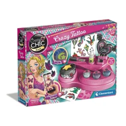 Clementoni Crazy Chic Crazy Tattoo, Kit Tatuaggi