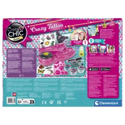 Clementoni Crazy Chic Crazy Tattoo, Kit Tatuaggi