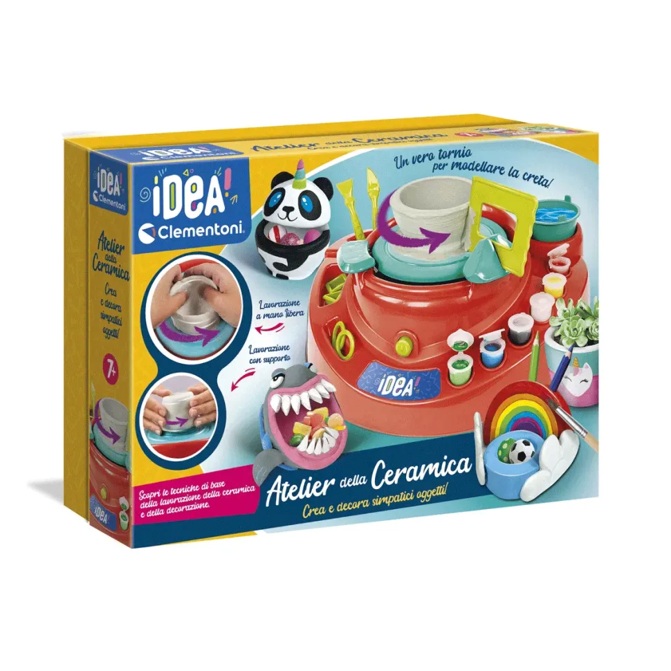 Clementoni Idea Atelier Della Ceramica, Tornio Per Modellare La Creta