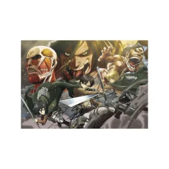 Clementoni Puzzle Anime Attack On Titan 500 Pezzi, Puzzle Adulti