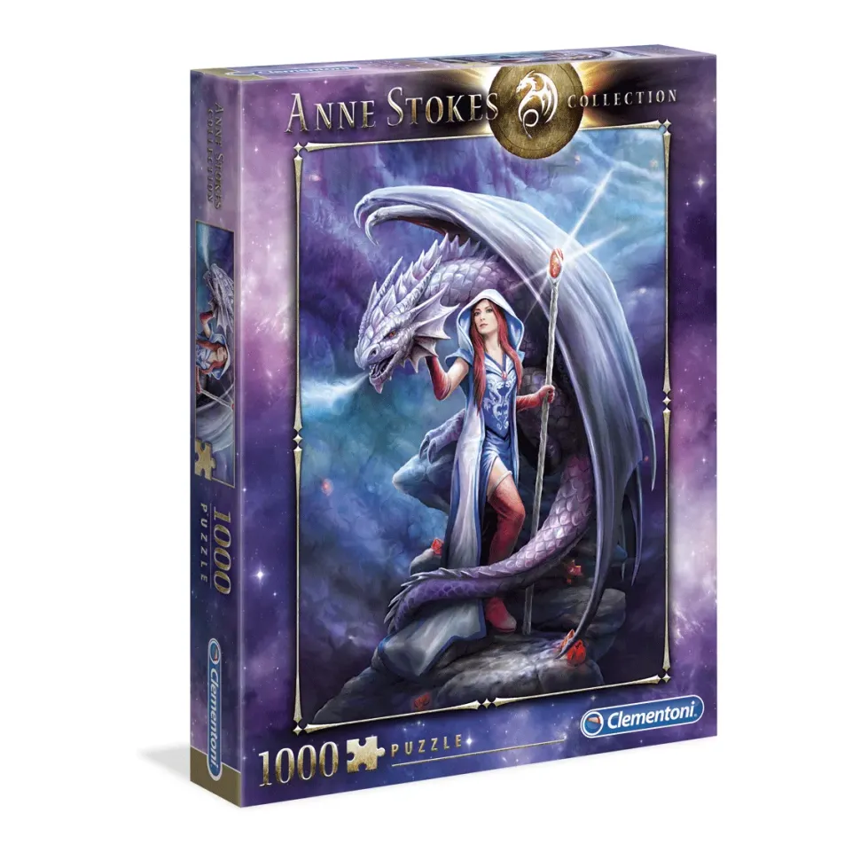 Clementoni Puzzle Anne Stokes Dragon Mage 1000 Pezzi, Puzzle Adulti