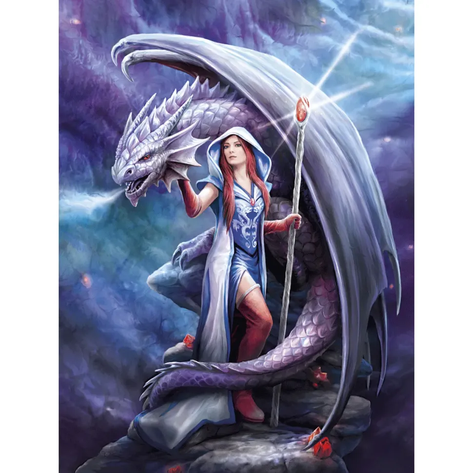 Clementoni Puzzle Anne Stokes Dragon Mage 1000 Pezzi, Puzzle Adulti