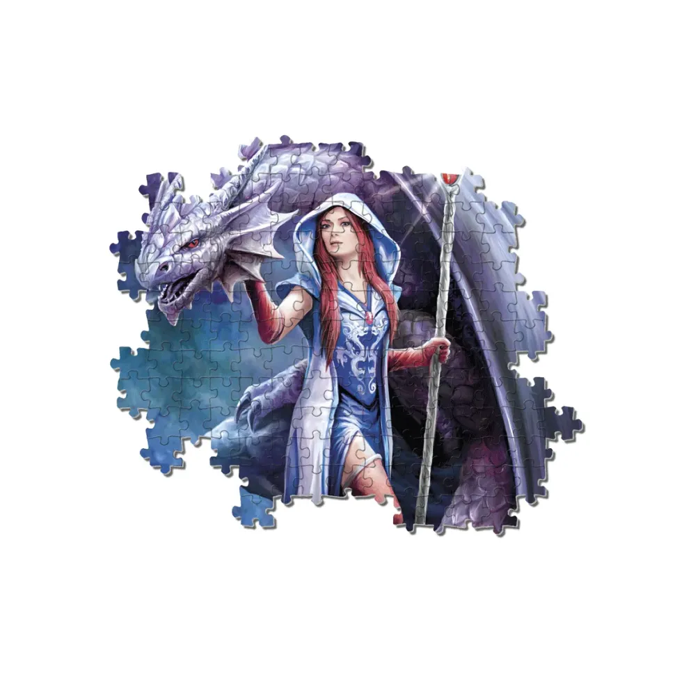 Clementoni Puzzle Anne Stokes Dragon Mage 1000 Pezzi, Puzzle Adulti