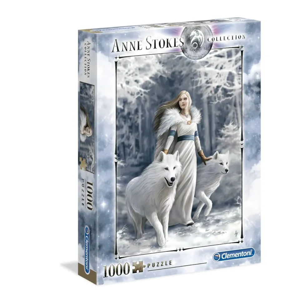 Clementoni Puzzle Anne Stokes Winter Guardians 1000 Pezzi, Puzzle Adulti
