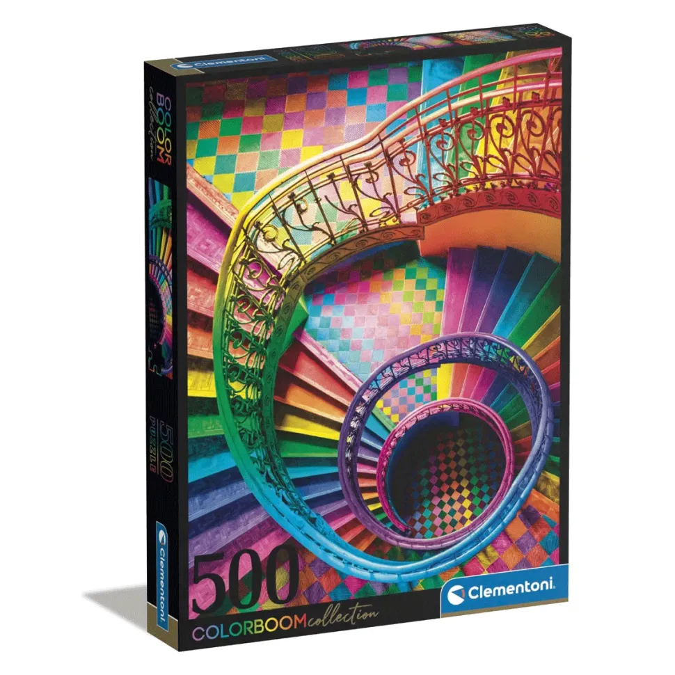 Clementoni Puzzle Colorboom Collection Stairs 500 Pezzi, Puzzle Adulti